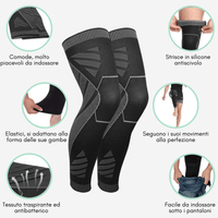 FitFlex - Supporti a compressione a 360° per ginocchia e gambe